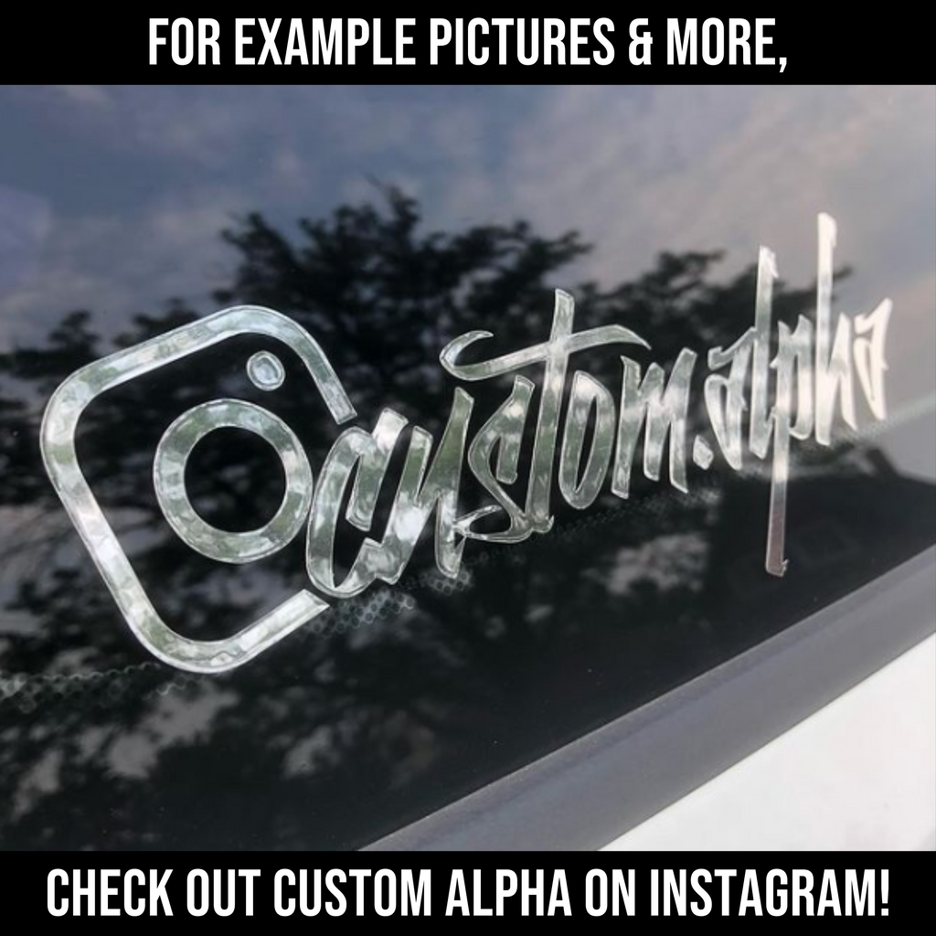 Custom Instagram Sticker [Die-Cut Vinyl Decal]