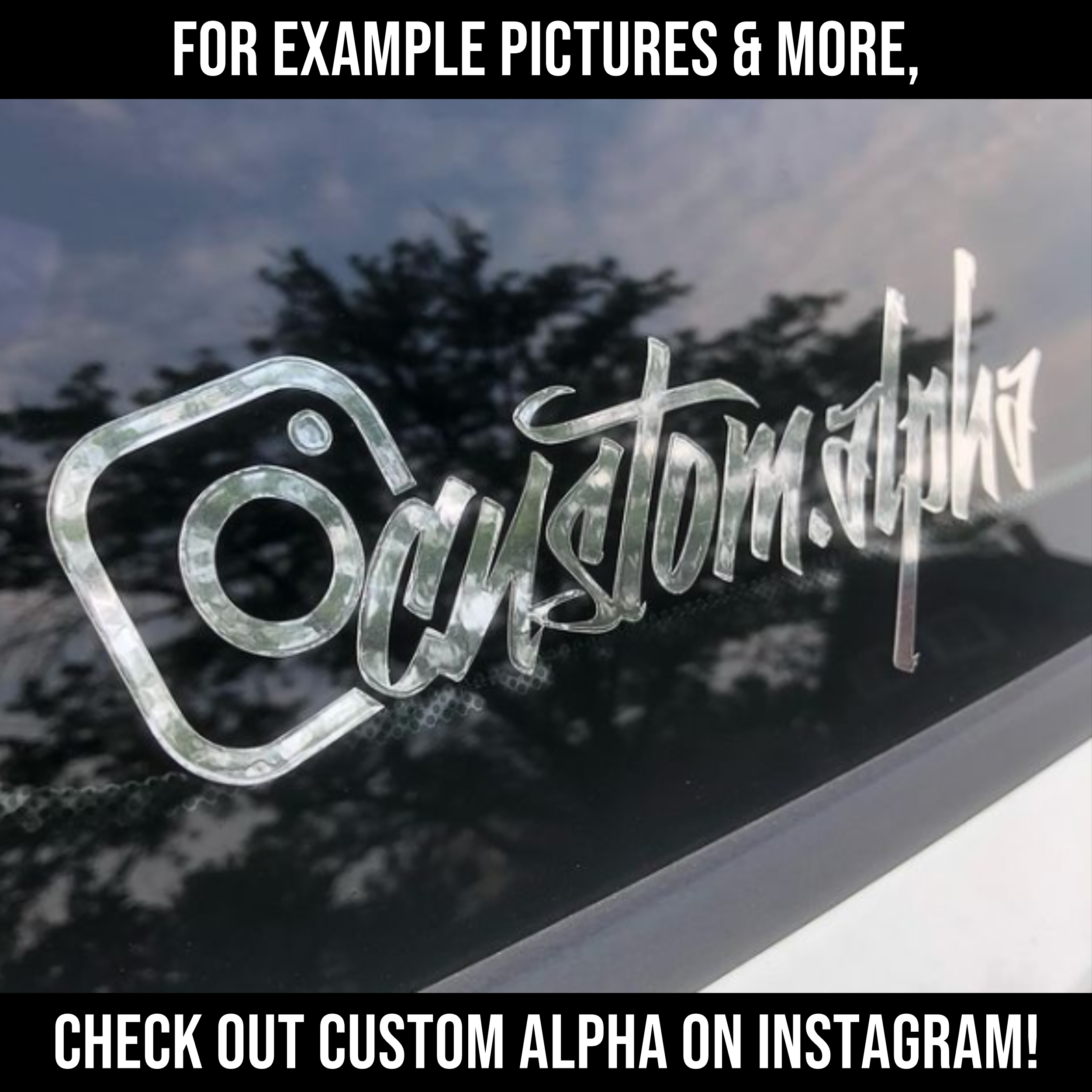 Custom Instagram Sticker [Die-Cut Vinyl Decal]