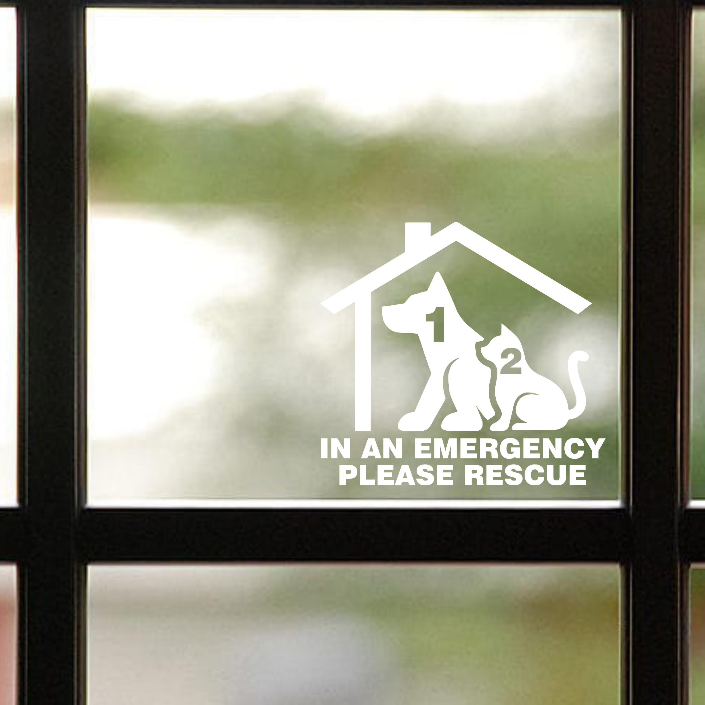 Rescue My Pet Sticker [Die-Cut Vinyl Decal]