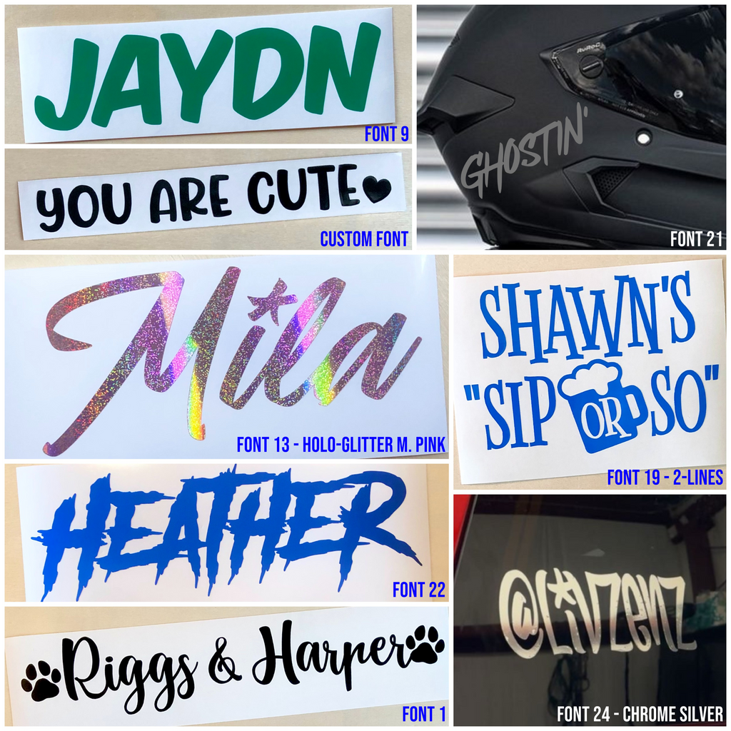 Custom Vinyl Sticker [Die-Cut Vinyl Decal]