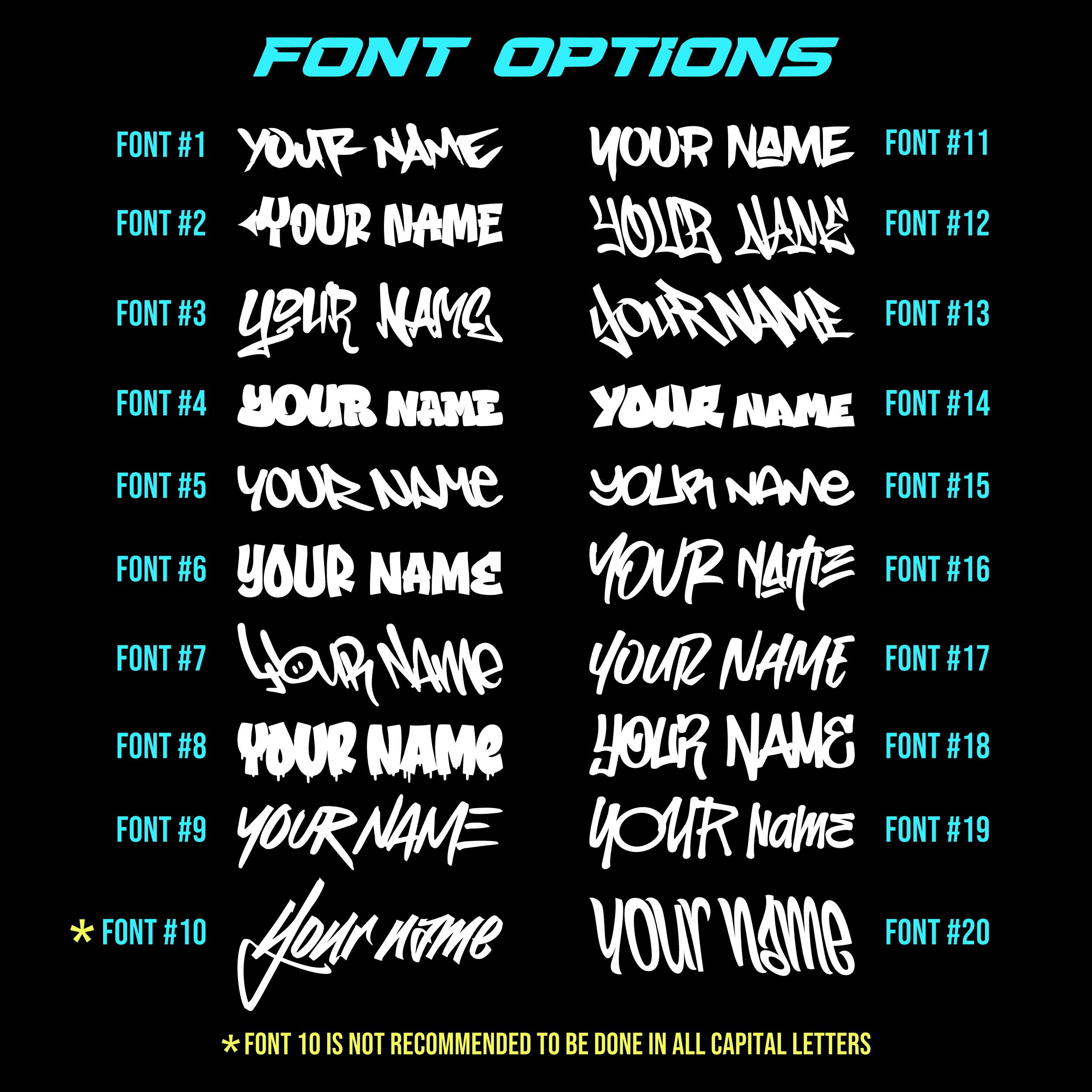 Custom Graffiti Name Sticker [Die-Cut Vinyl Decal]