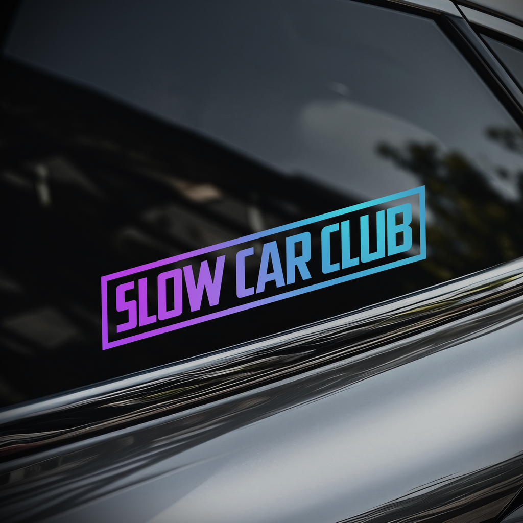 Slow Car Club Sticker [Die-Cut Vinyl Decal]
