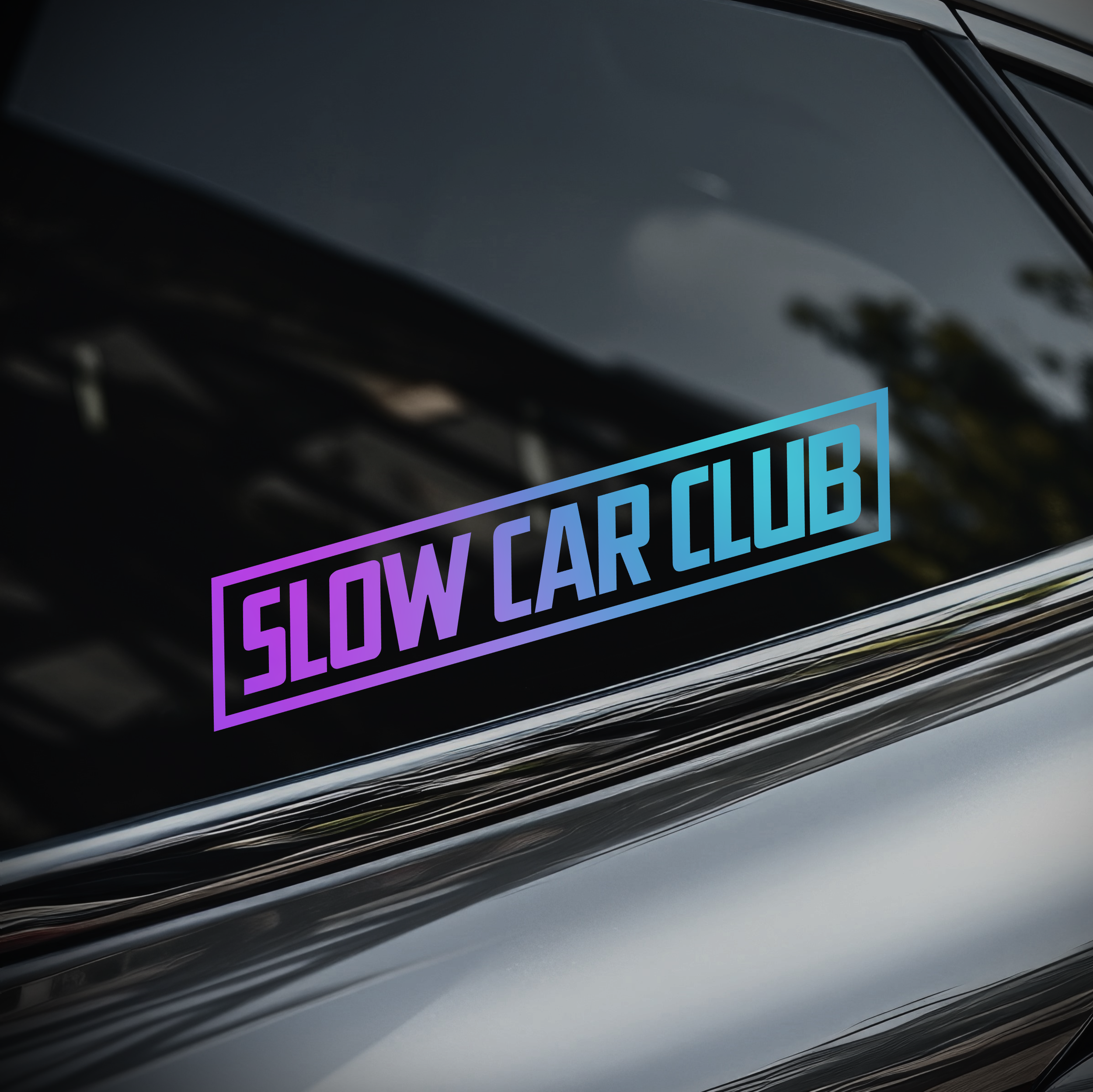 Slow Car Club Sticker [Die-Cut Vinyl Decal]