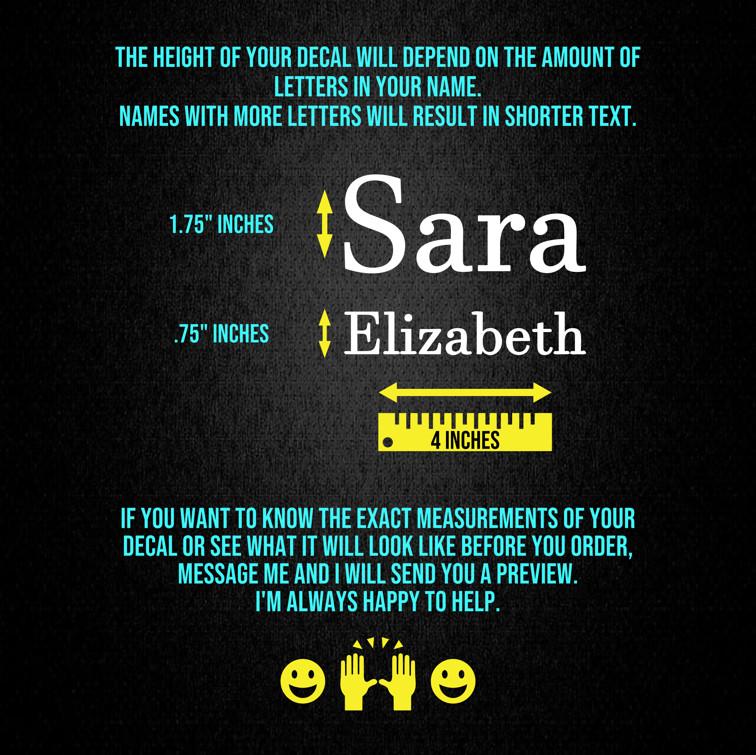 Custom Name Helmet Sticker [Die-Cut Vinyl Decal]