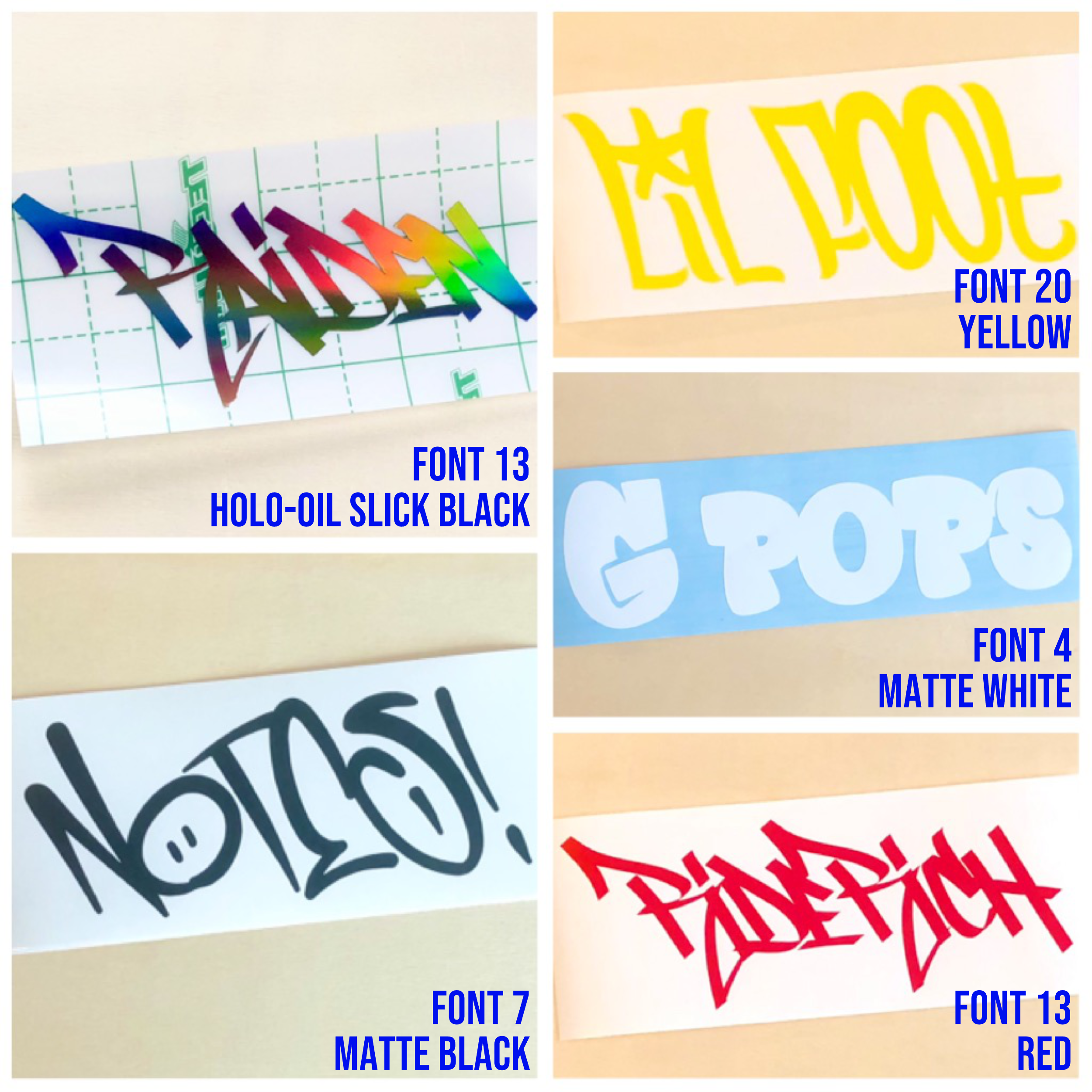 Custom Graffiti Name Sticker [Die-Cut Vinyl Decal]