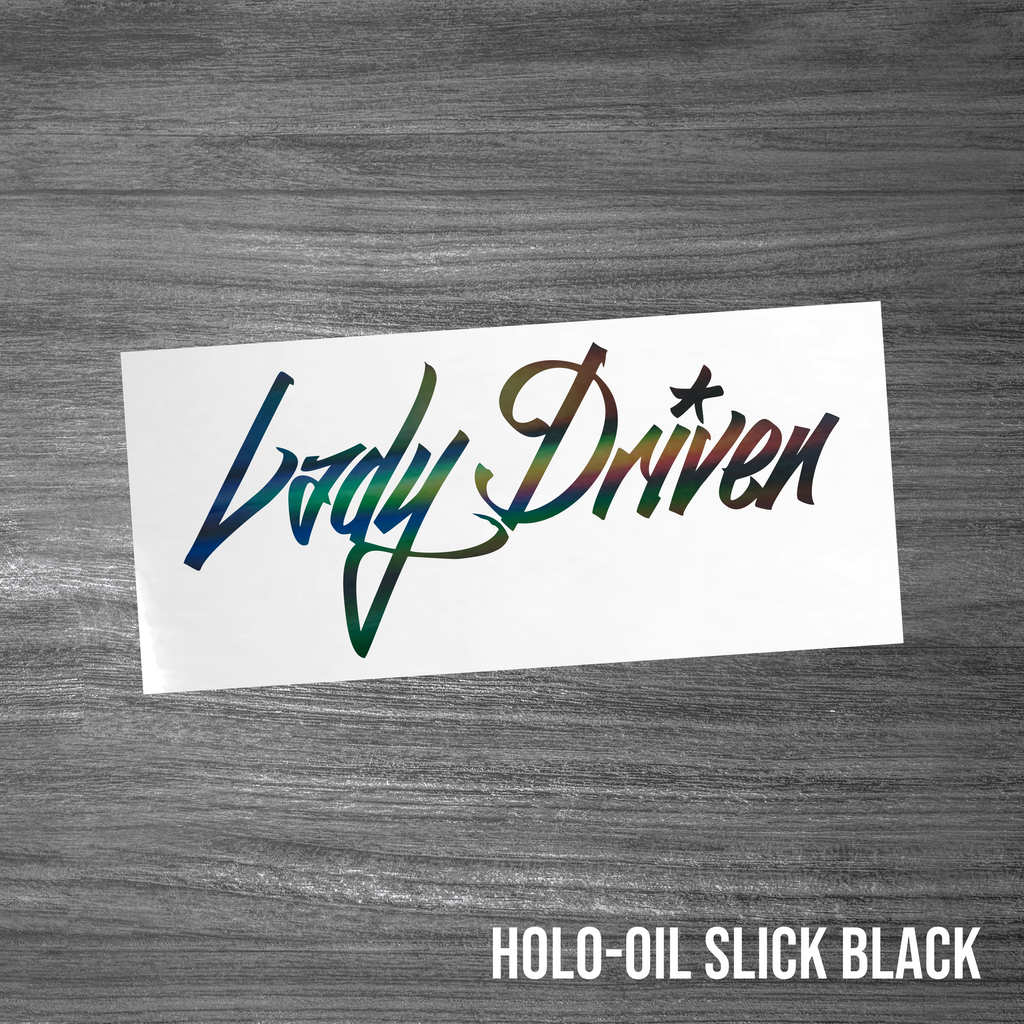 Lady Driven Sticker [Die-Cut Vinyl Decal]