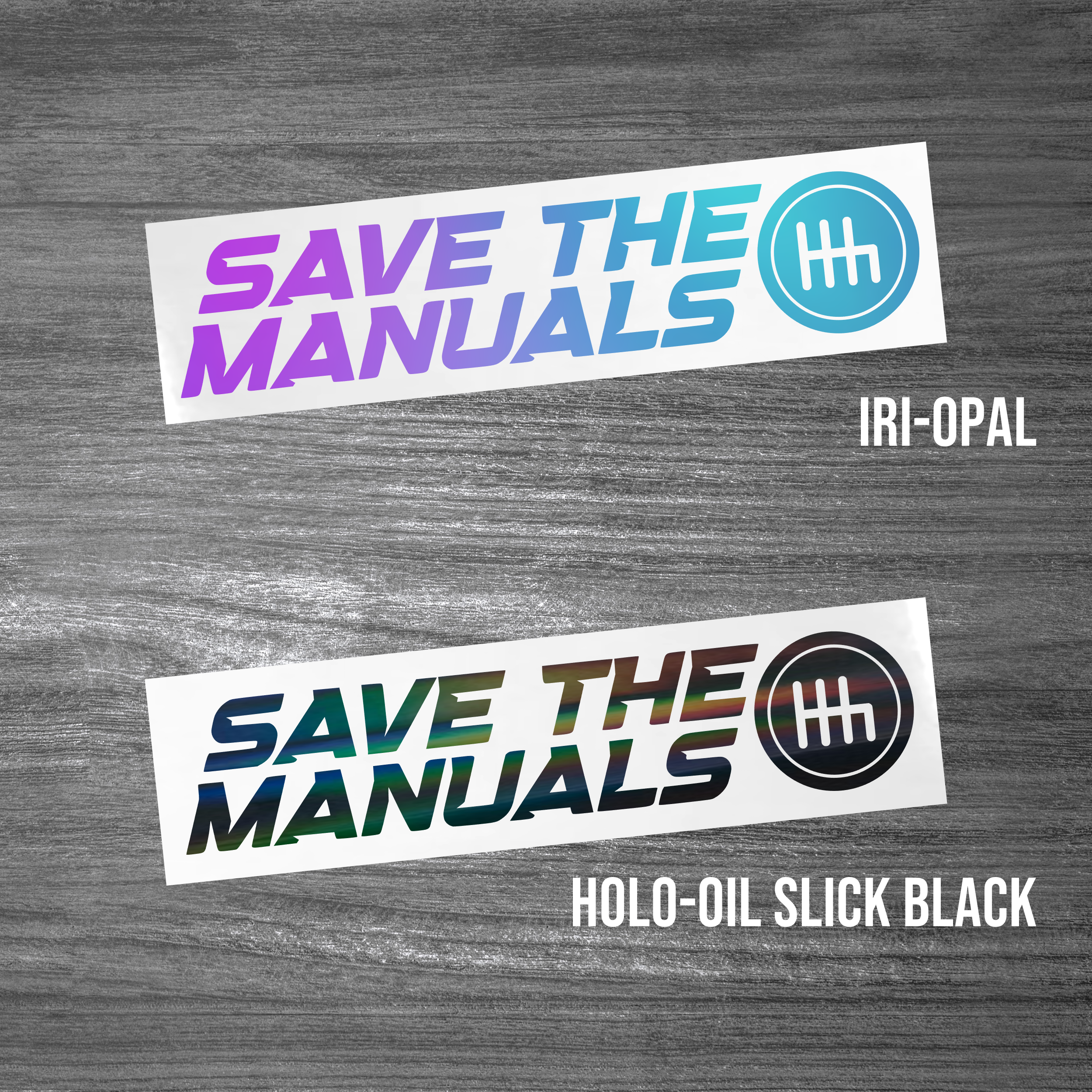 Save the Manuals Sticker [Die-Cut Vinyl Decal]