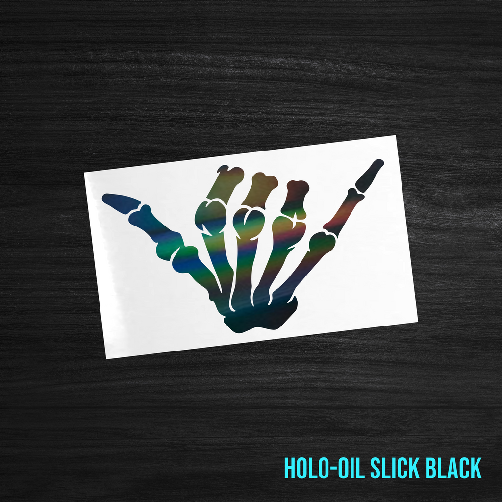 Shaka Skeleton Hand Sticker [Die-Cut Vinyl Decal]