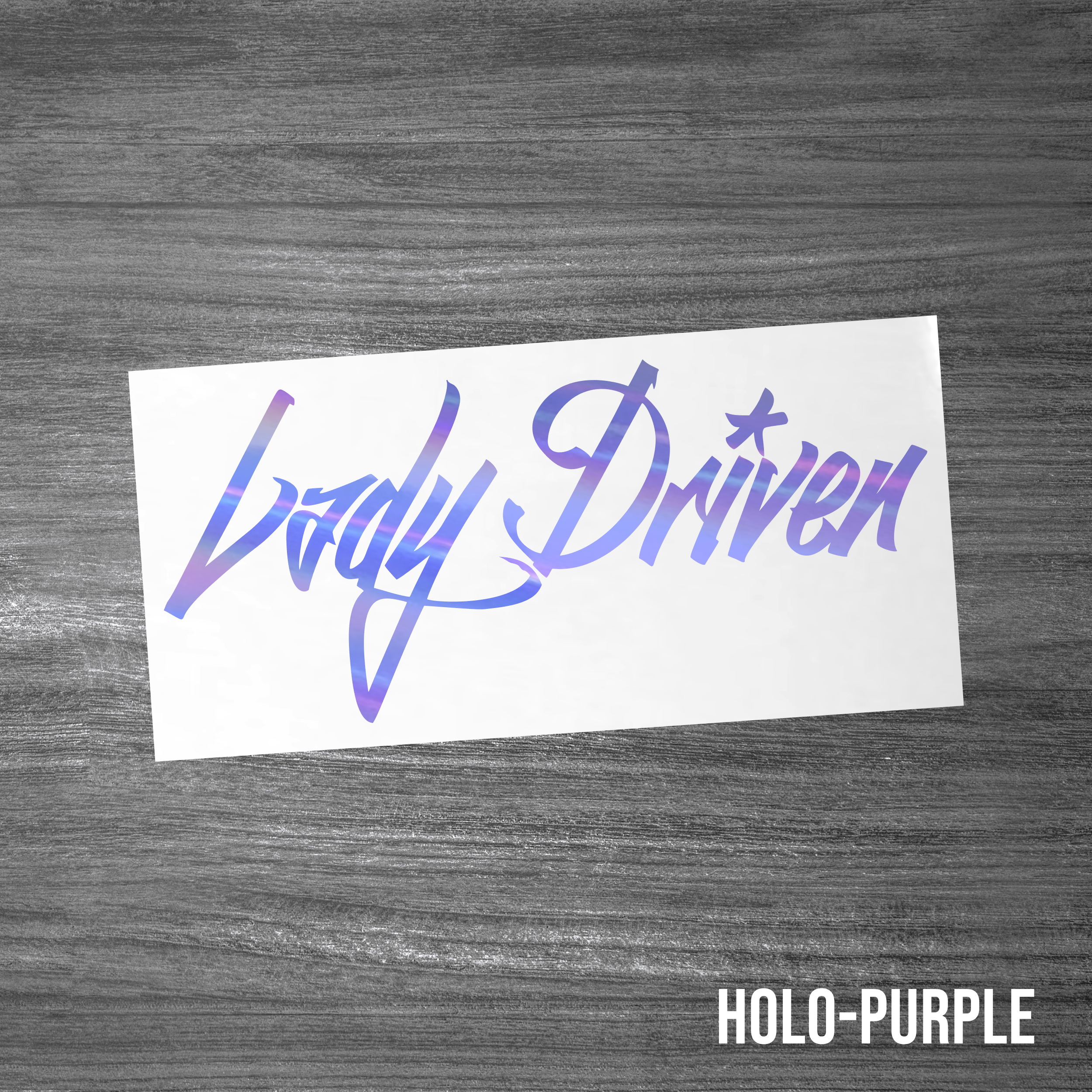 Lady Driven Sticker [Die-Cut Vinyl Decal]