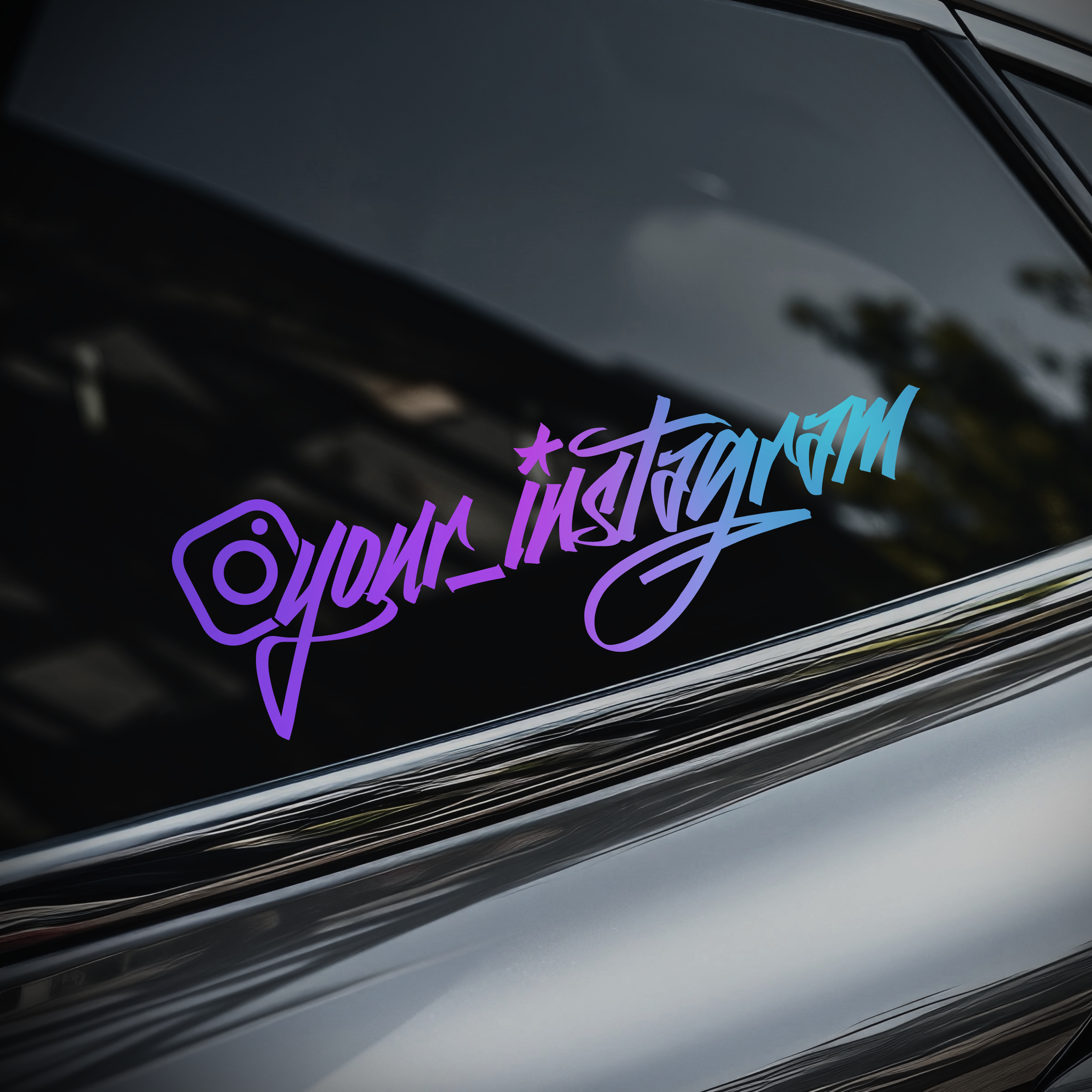 Custom Instagram Sticker [Die-Cut Vinyl Decal]