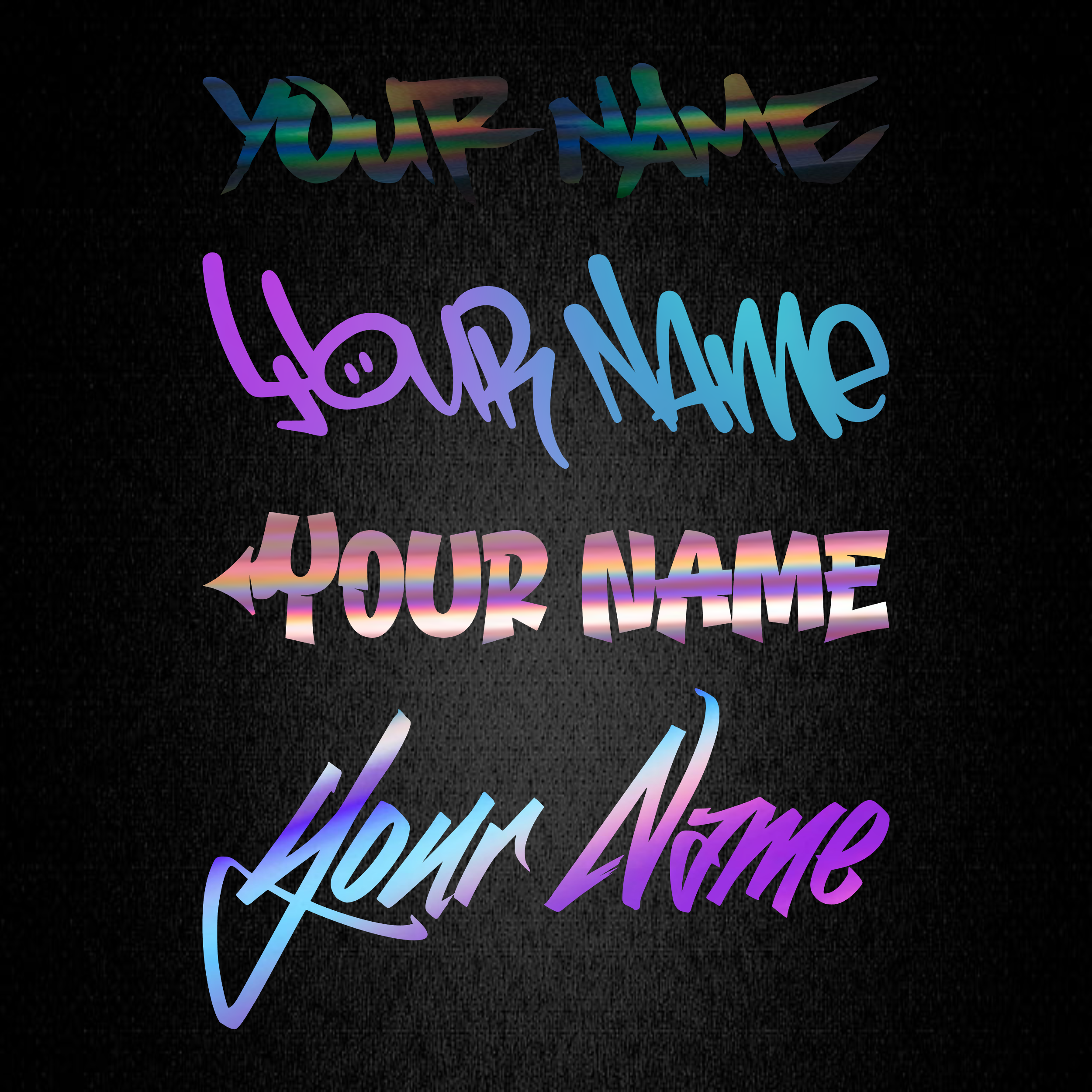 Custom Graffiti Name Sticker [Die-Cut Vinyl Decal]