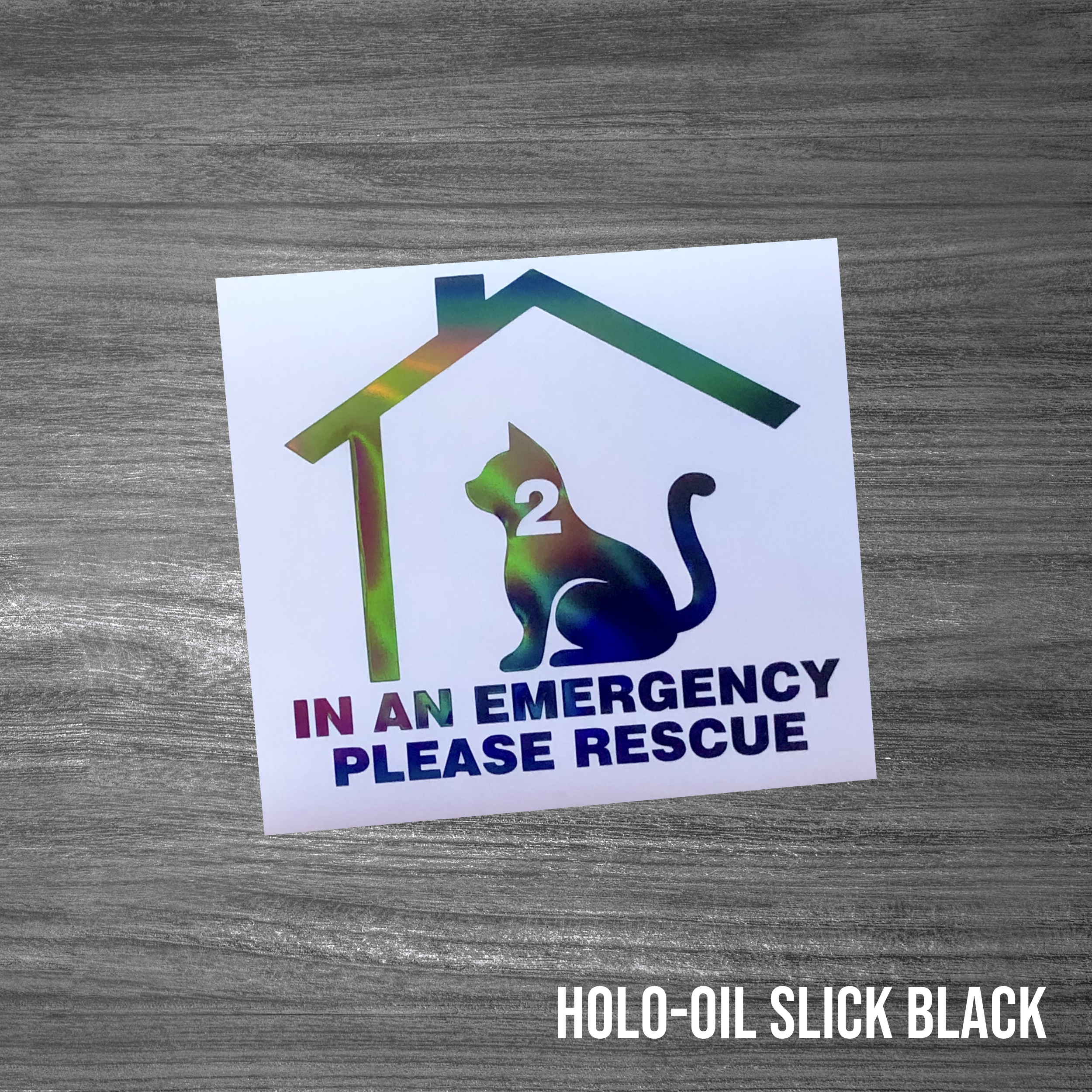 Rescue My Pet Sticker [Die-Cut Vinyl Decal]