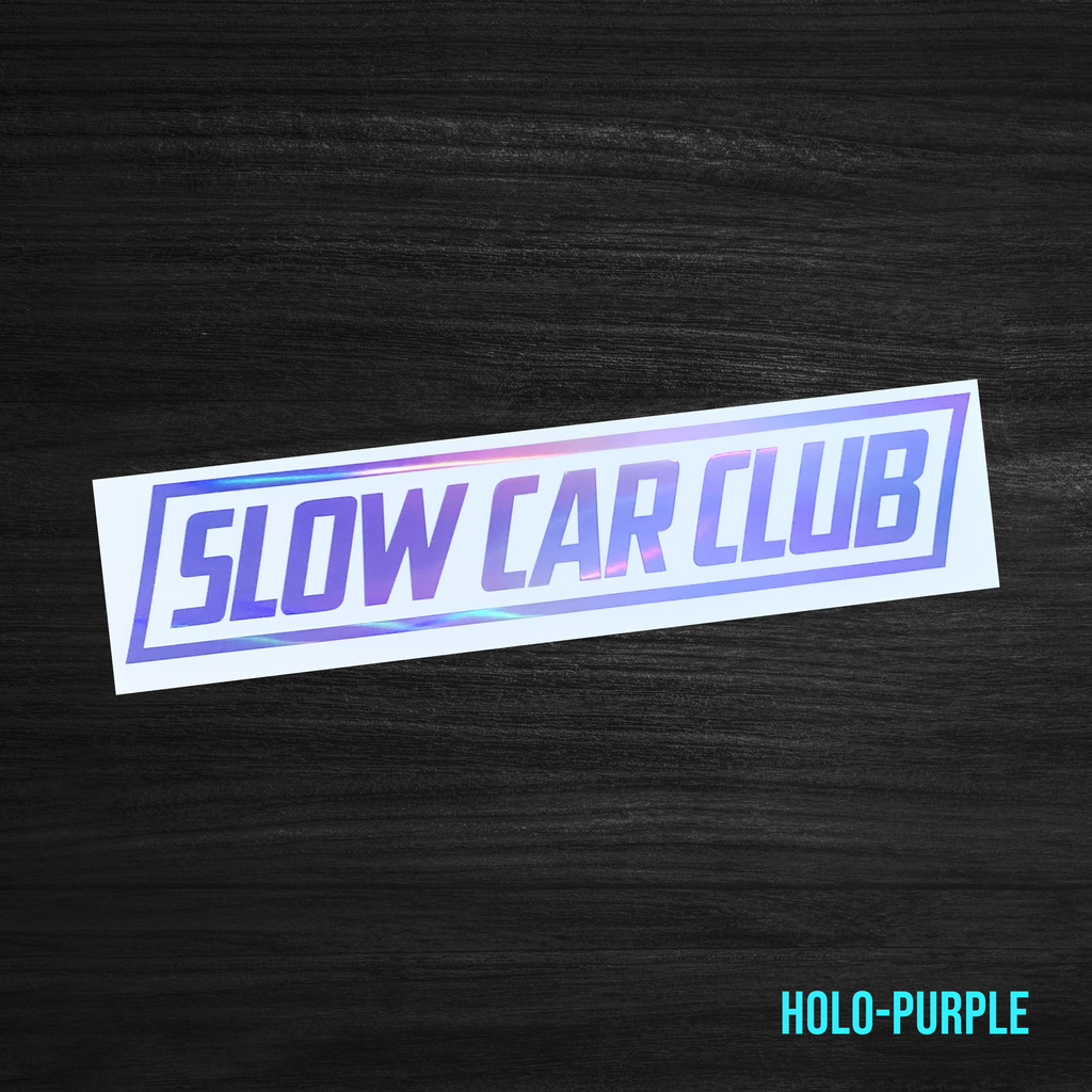 Slow Car Club Sticker [Die-Cut Vinyl Decal]