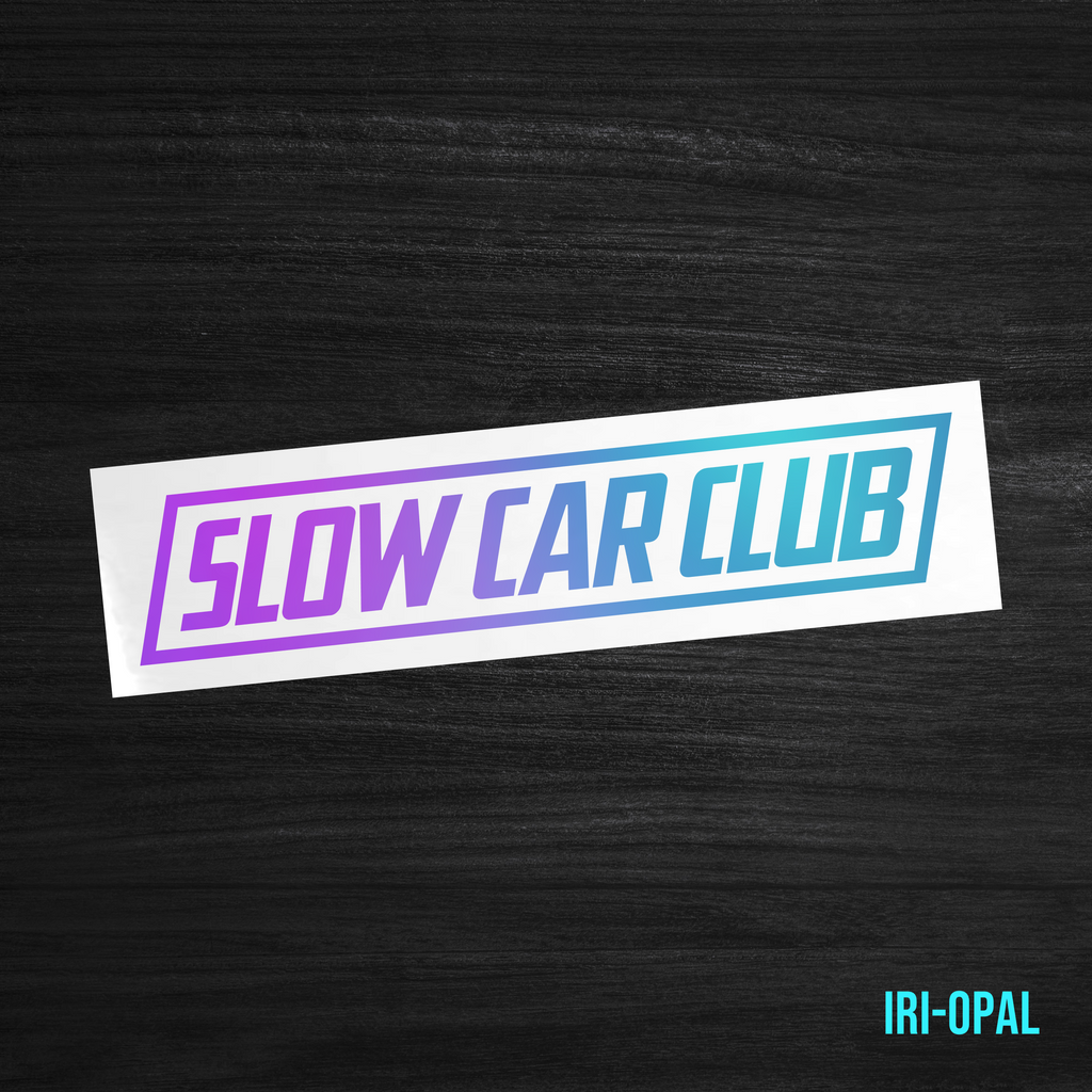 Slow Car Club Sticker [Die-Cut Vinyl Decal]