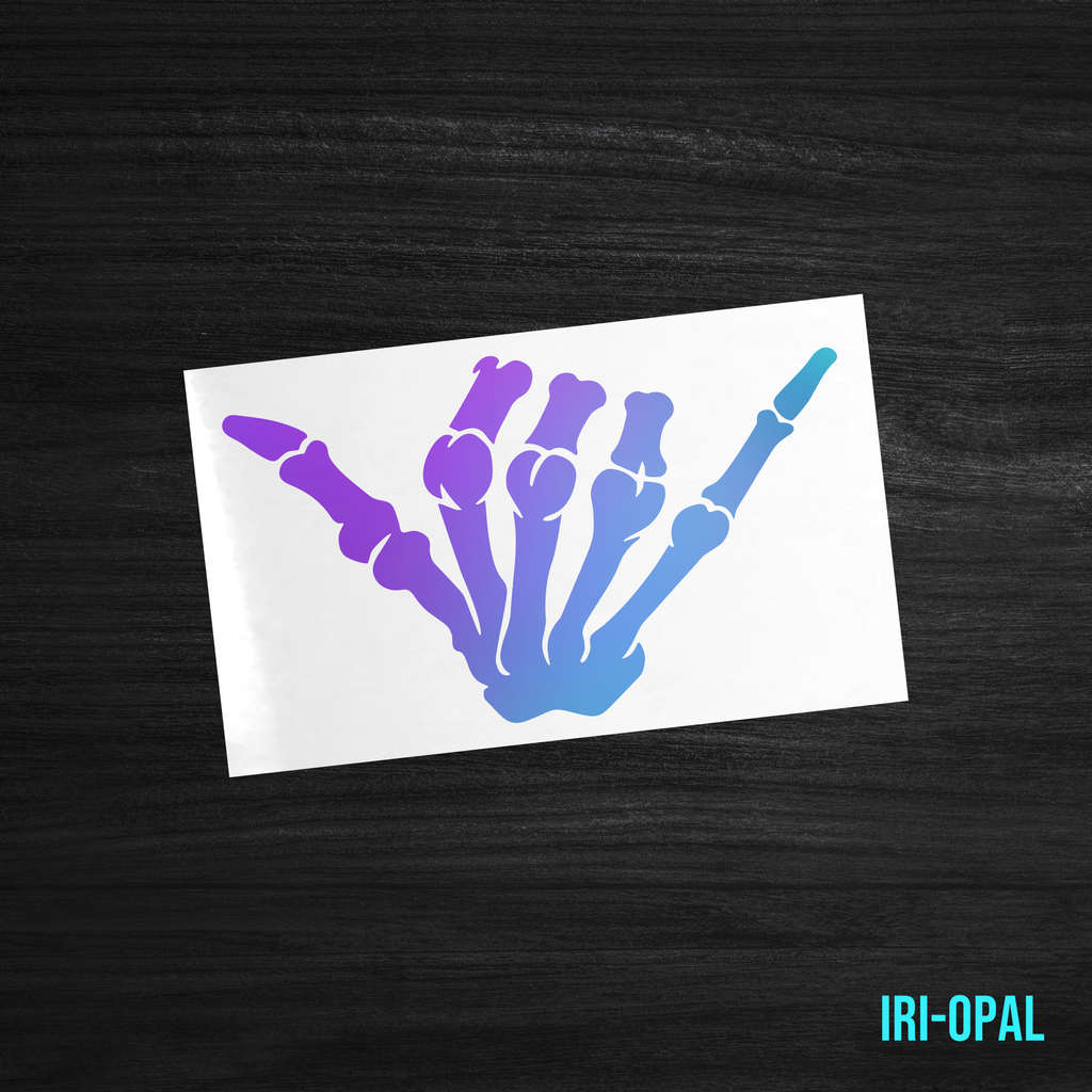 Shaka Skeleton Hand Sticker [Die-Cut Vinyl Decal]