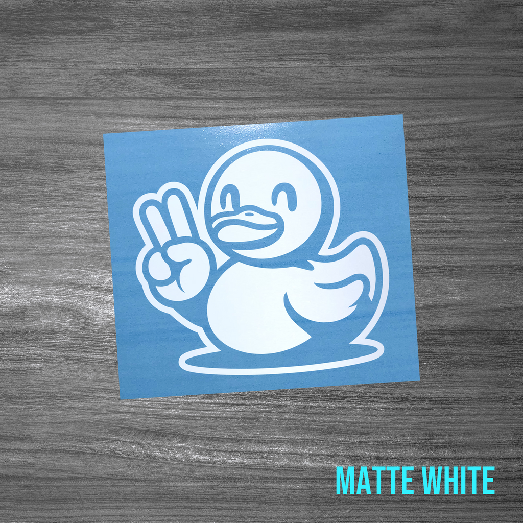 Deuces Duck Sticker [Die-Cut Vinyl Decal]