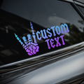 Custom Rock On Car Window Sticker [Die-Cut Vinyl Decal]