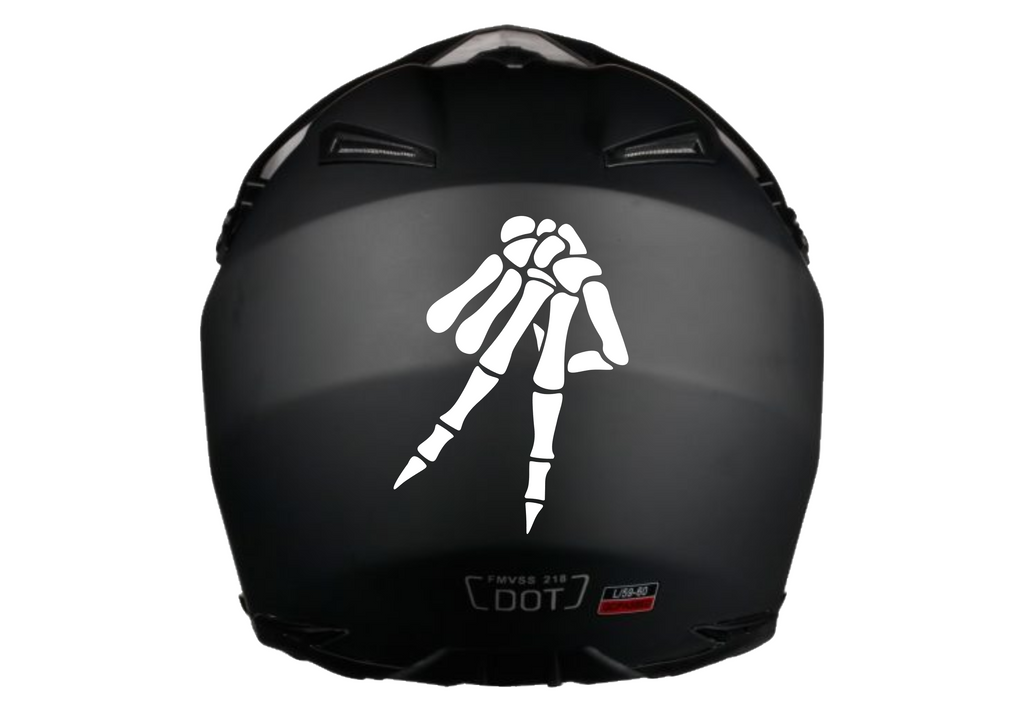 Skeleton Peace Sign Sticker [Die-Cut Vinyl Decal]