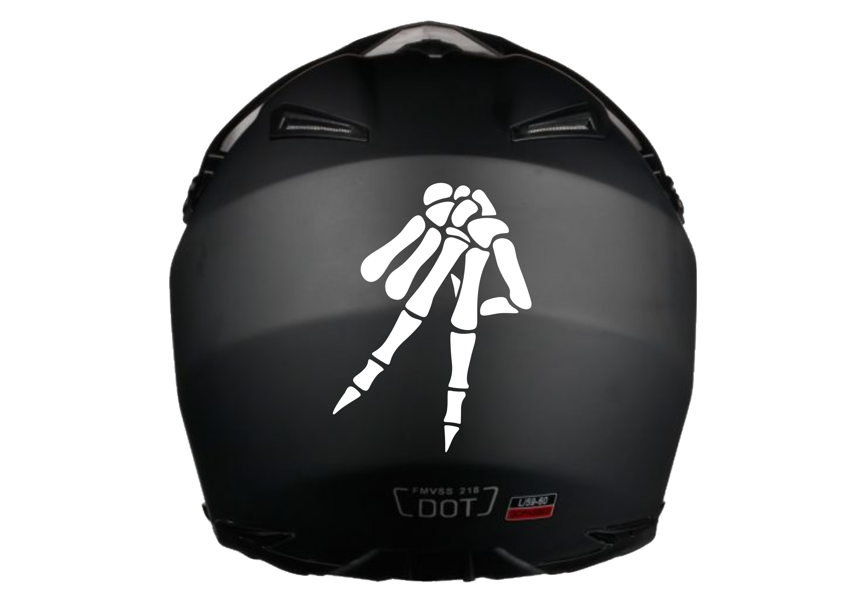 Skeleton Peace Sign Sticker [Die-Cut Vinyl Decal]