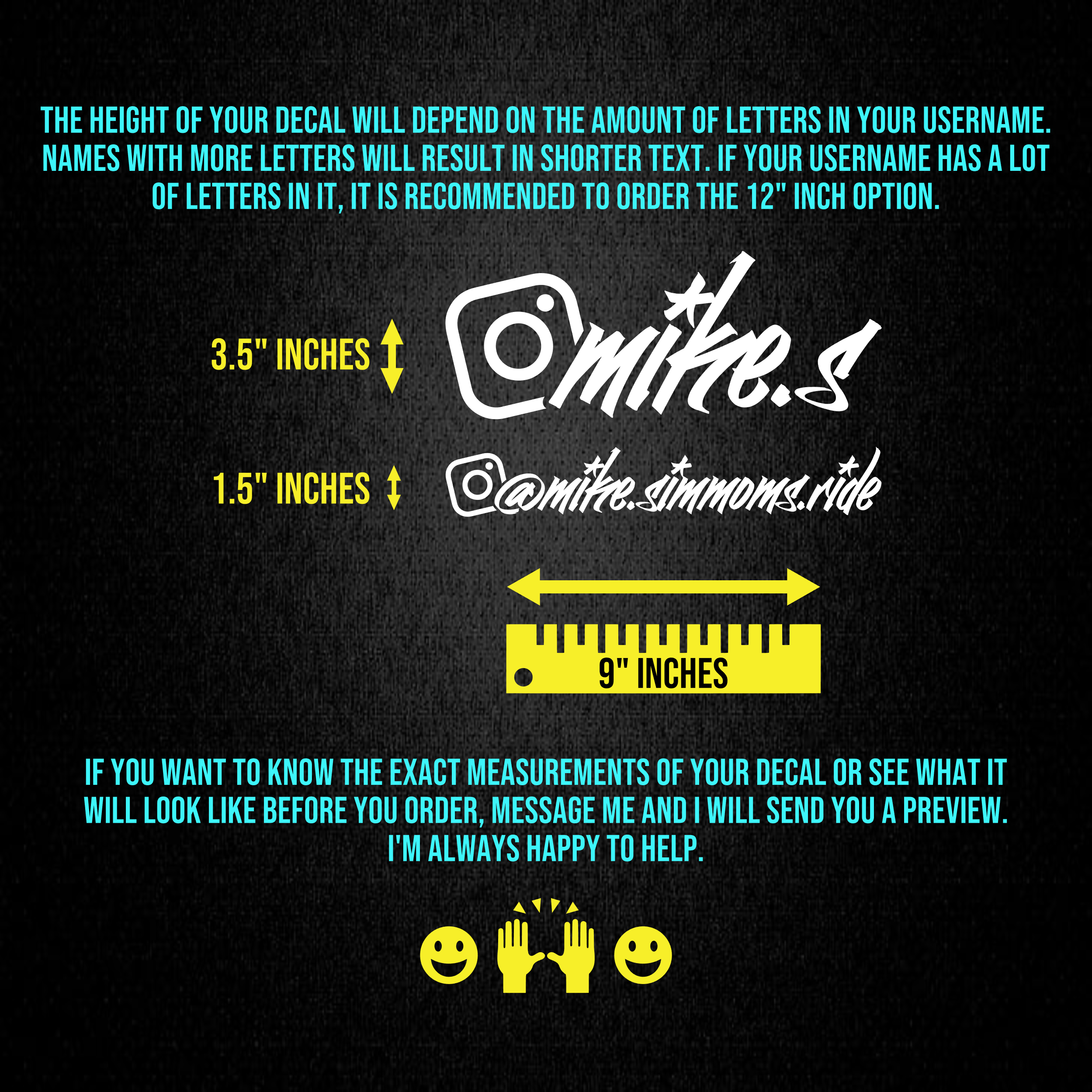 Custom Instagram Sticker [Die-Cut Vinyl Decal]