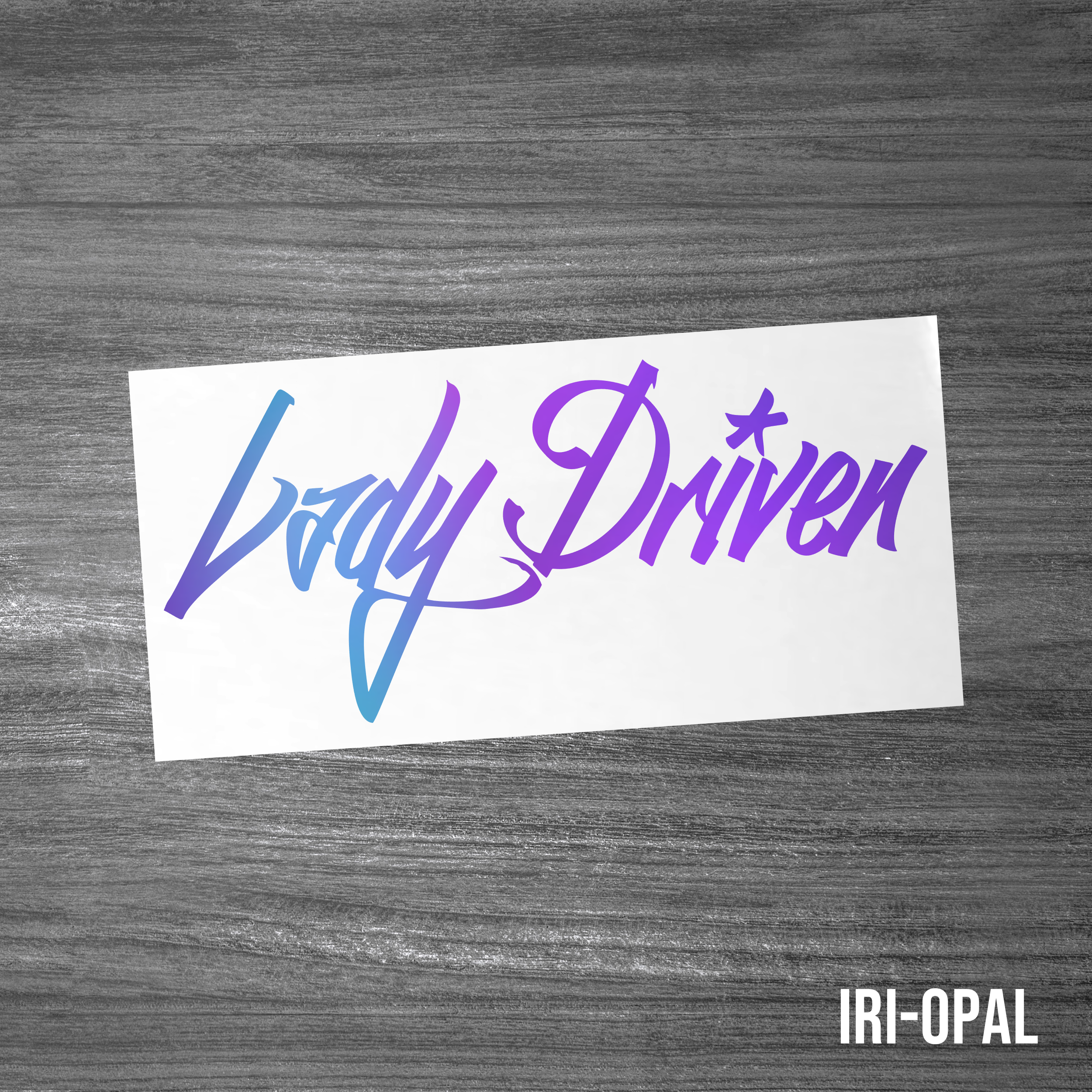 Lady Driven Sticker [Die-Cut Vinyl Decal]