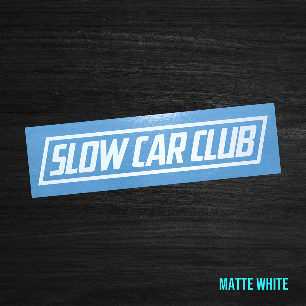 Slow Car Club Sticker [Die-Cut Vinyl Decal]