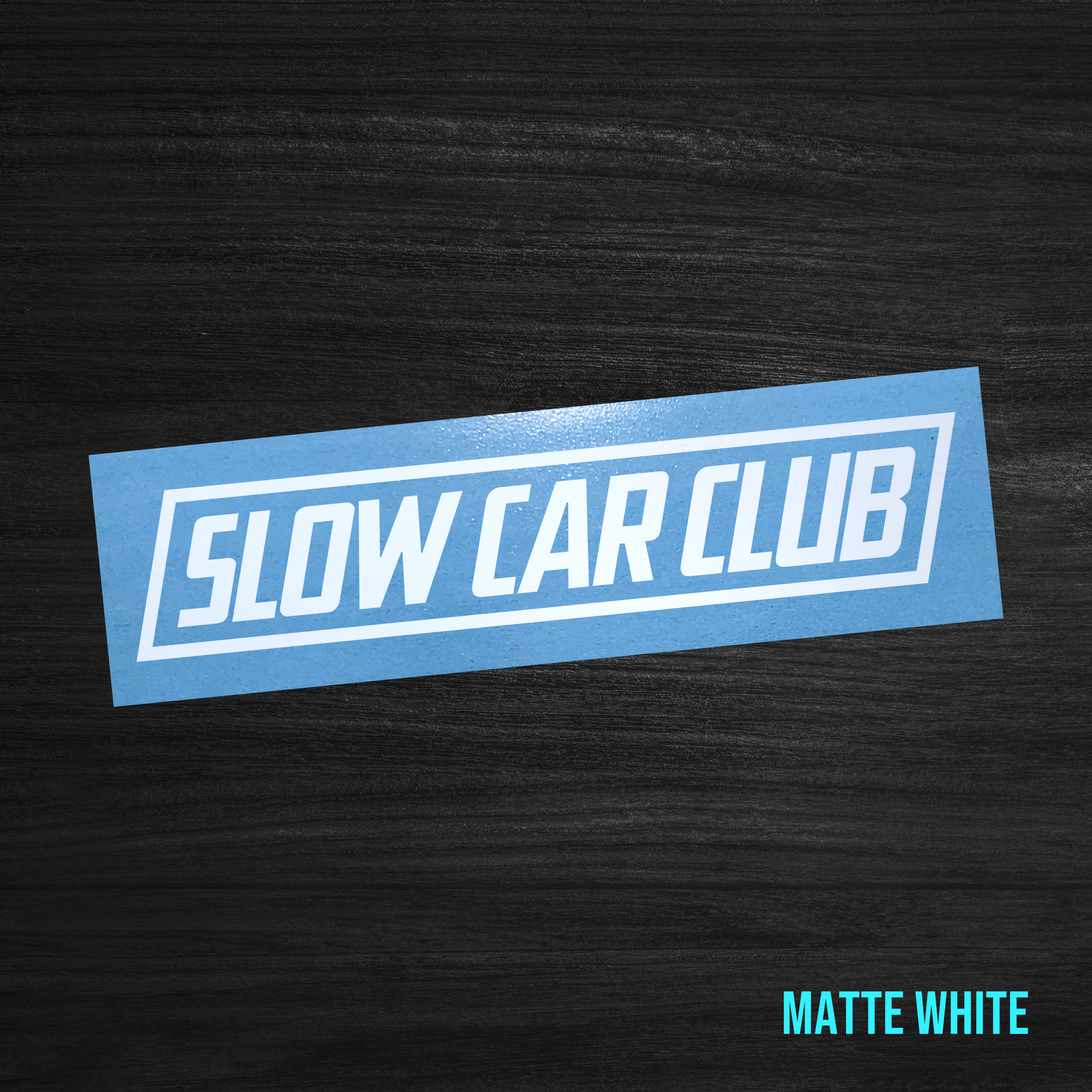 Slow Car Club Sticker [Die-Cut Vinyl Decal]