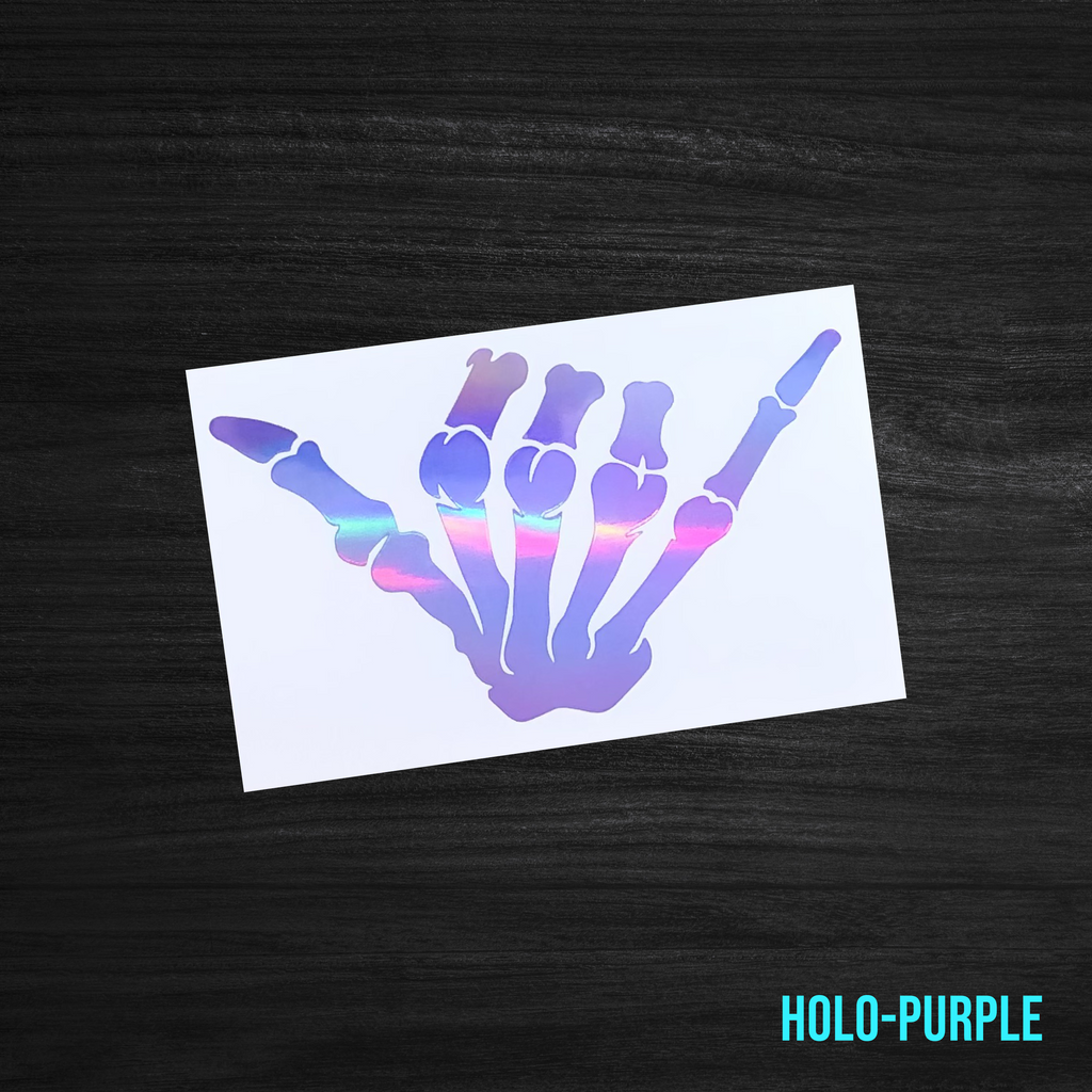 Shaka Skeleton Hand Sticker [Die-Cut Vinyl Decal]