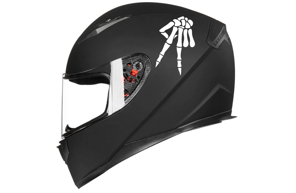 Skeleton Peace Sign Sticker [Die-Cut Vinyl Decal]