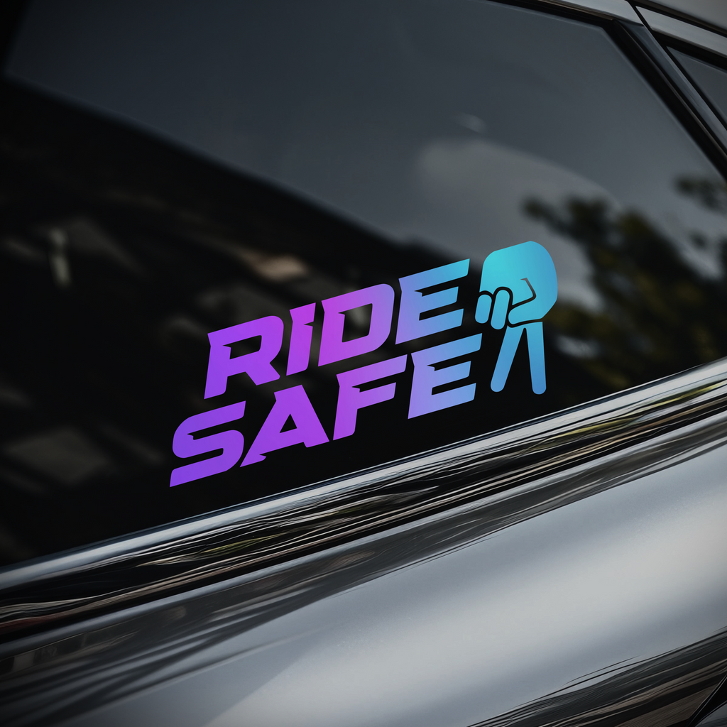 Ride Safe Sticker [Die-Cut Vinyl Decal]